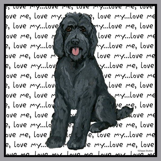 Black Labradoodle Love - Kids' Unisex T-Shirt