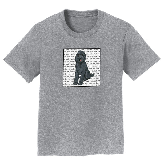 Black Labradoodle Love - Kids' Unisex T-Shirt