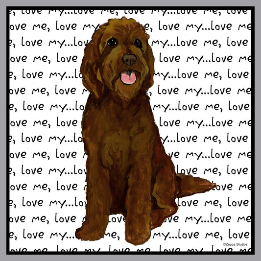 Chocolate Labradoodle Love - Kids' Unisex Hoodie Sweatshirt