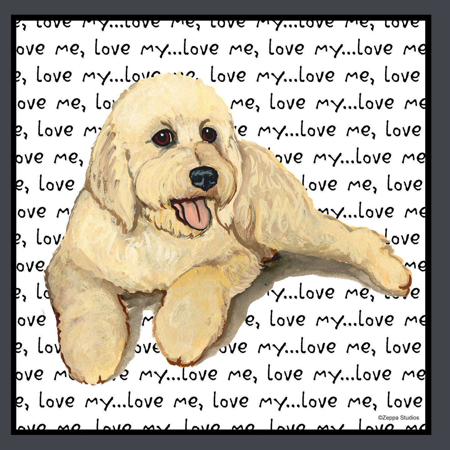 Goldendoodle Love - Women's Fitted T-Shirt